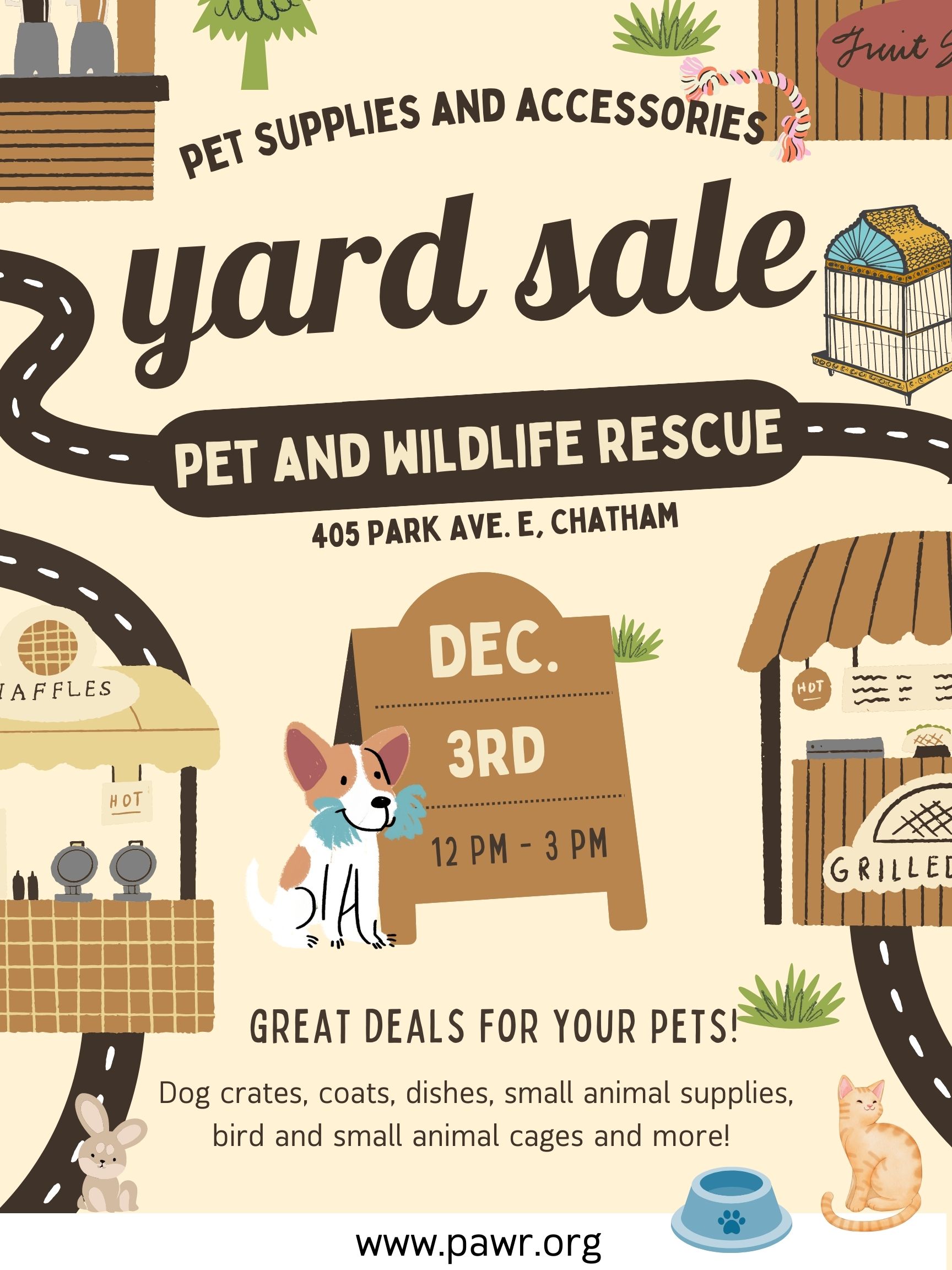 December 3rd Pet Supplies Yard Sale