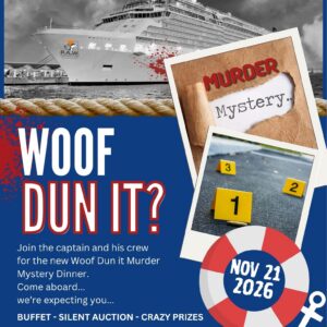 Woof Dun it? A murder mystery dinner Nov. 21